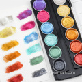 Solid Watercolor Portable Paint Set artist Metallic solid watercolor portable paint Set Factory